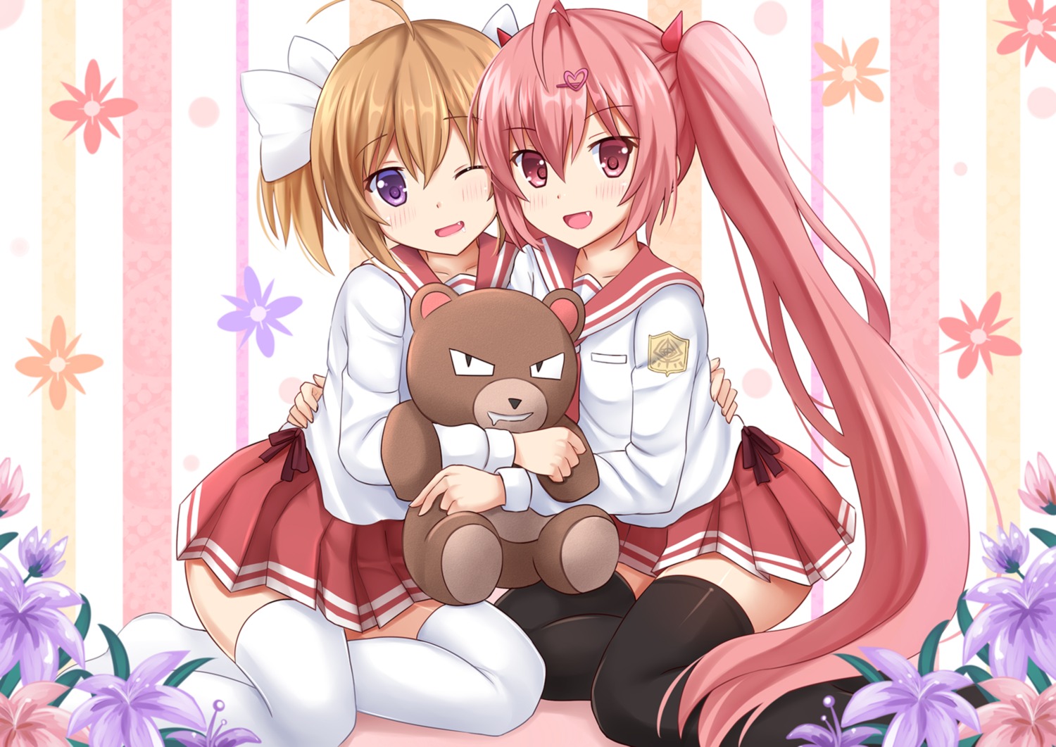 hidan_no_aria, hidan_no_aria_aa, kanzaki_h._aria, kazenokaze, mamiya_akari, seifuku, thighhighs