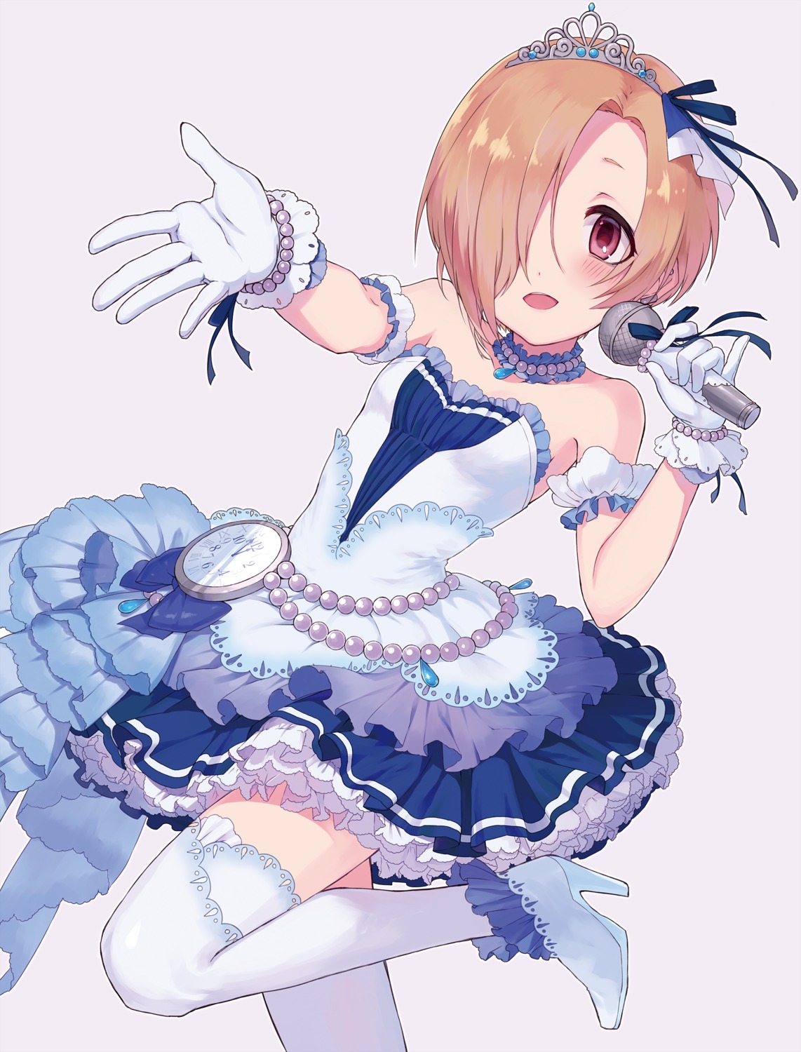dress, heels, shirasaka_koume, tamaext, the_idolm@ster, the_idolm@ster_cinderella_girls, the_idolm@ster_cinderella_girls_starlight_stage, thighhighs