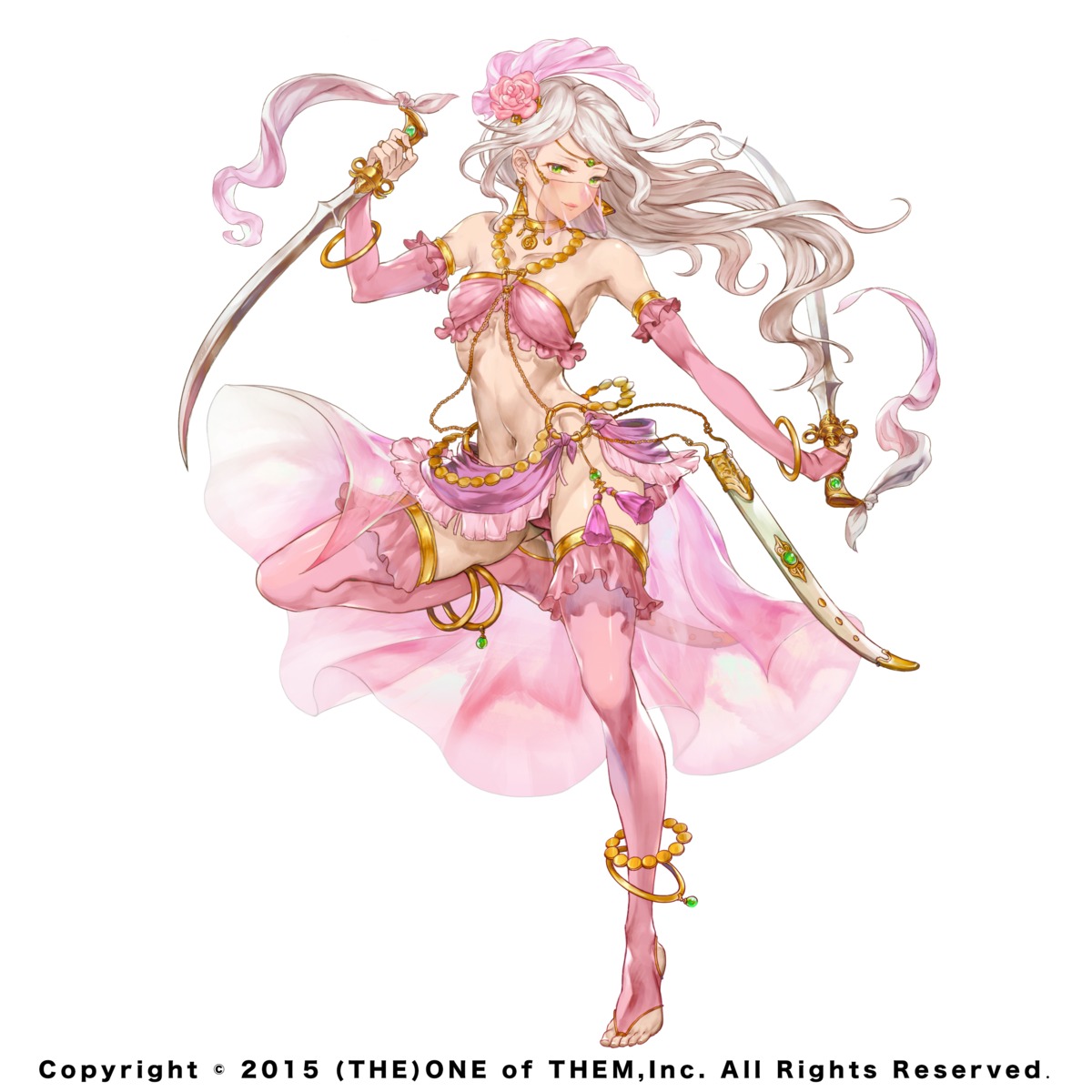bikini_armor, nanase_miri, see_through, sword, thighhighs, weapon