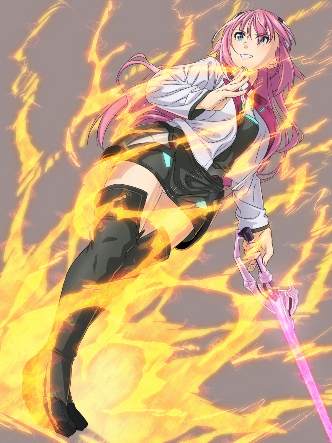 boko_(maniacpurple), gakusentoshi_asterisk, julis-alexia_van_riessfeld, pantsu, seifuku, sword, thighhighs