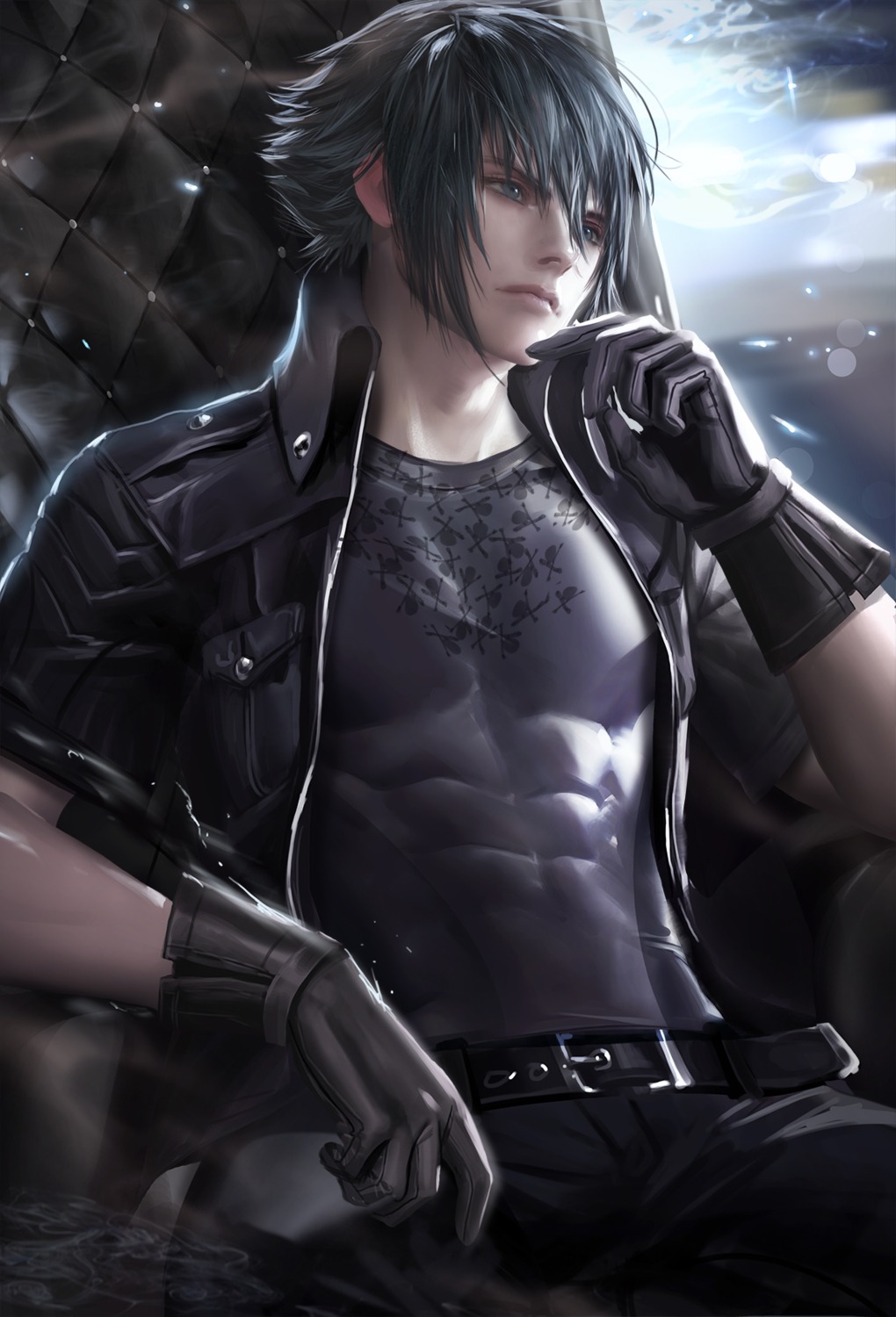 final_fantasy_xv, male, noctis_lucis_caelum, sakimichan