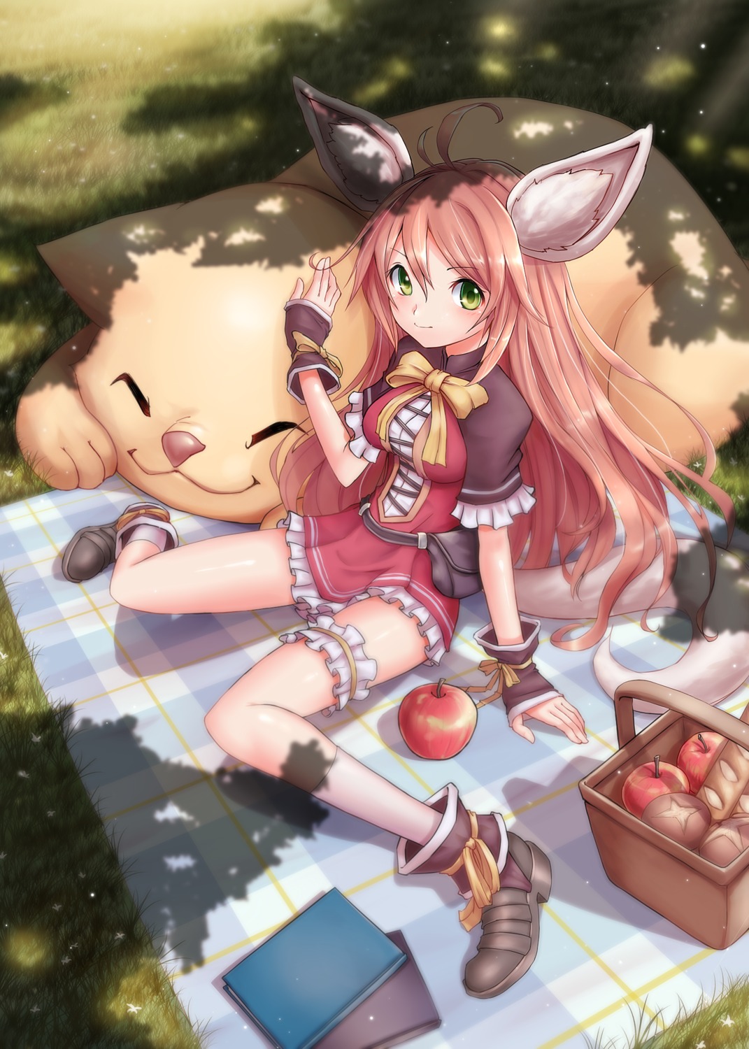 animal_ears, dress, garter, heels, neko, ranken, tail