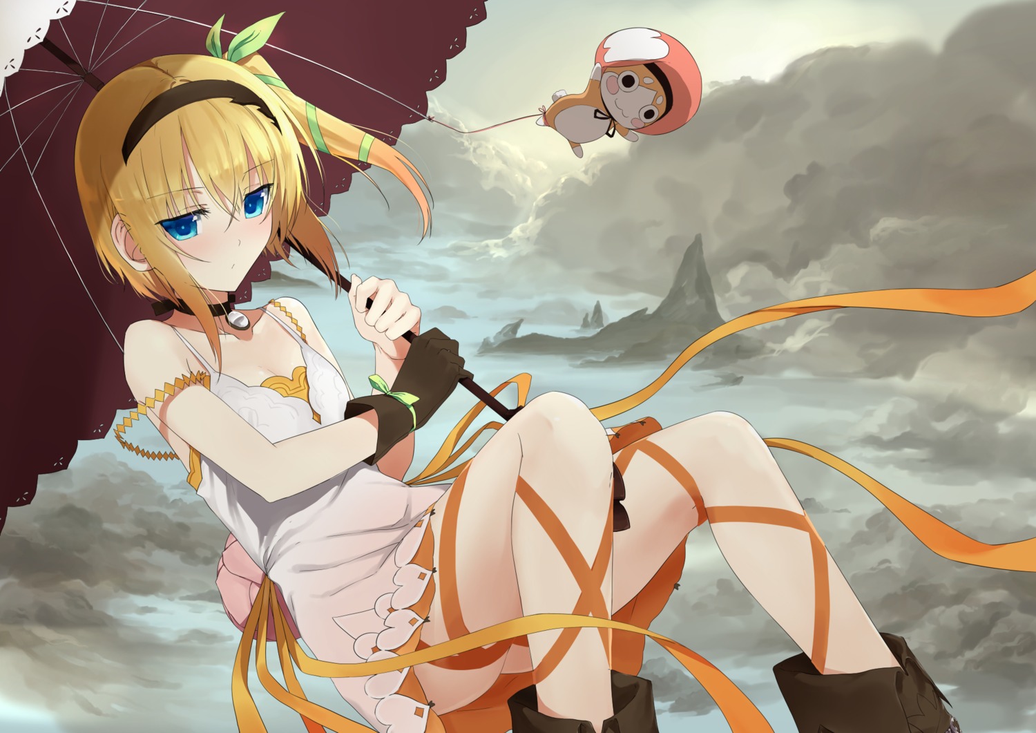 akitaka_akita, cleavage, dress, edna, nopan, normin, tales_of, tales_of_zestiria