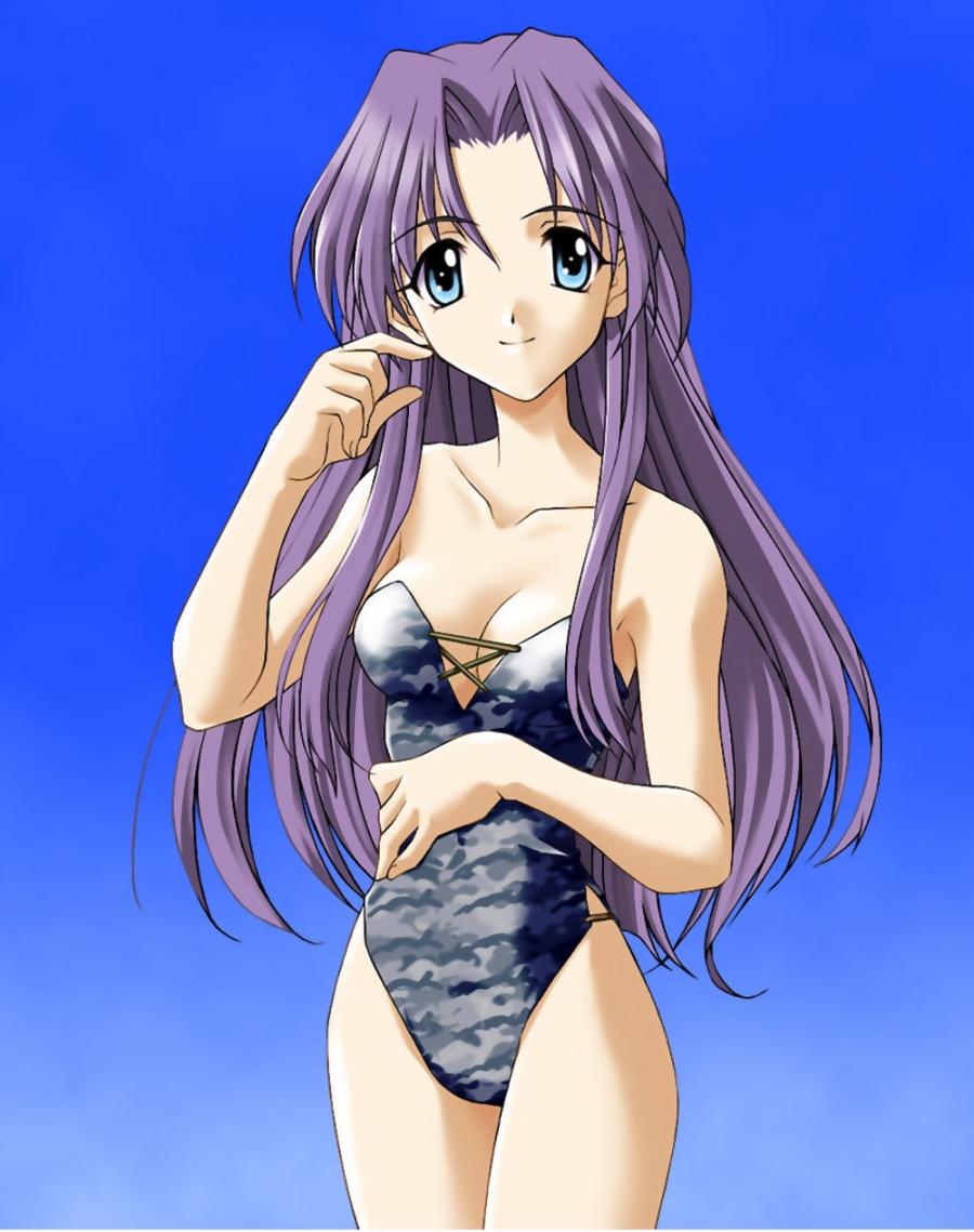 kirishima_koyomi, memories_off, swimsuits