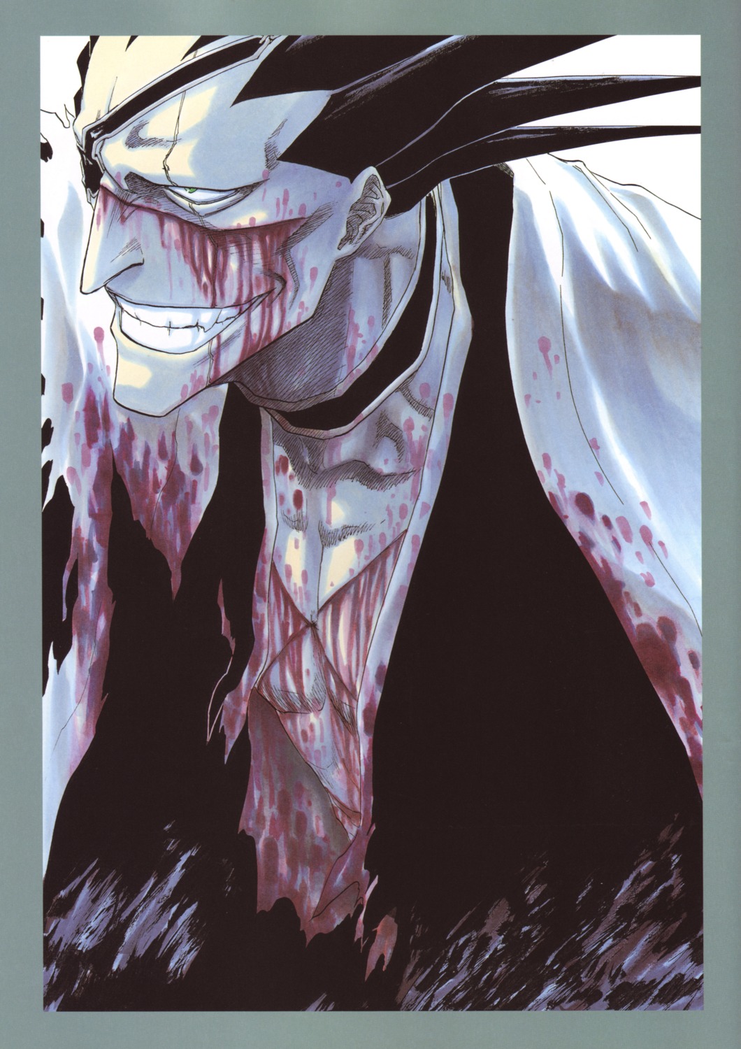bleach, blood, kubo_tite, male, zaraki_kenpachi