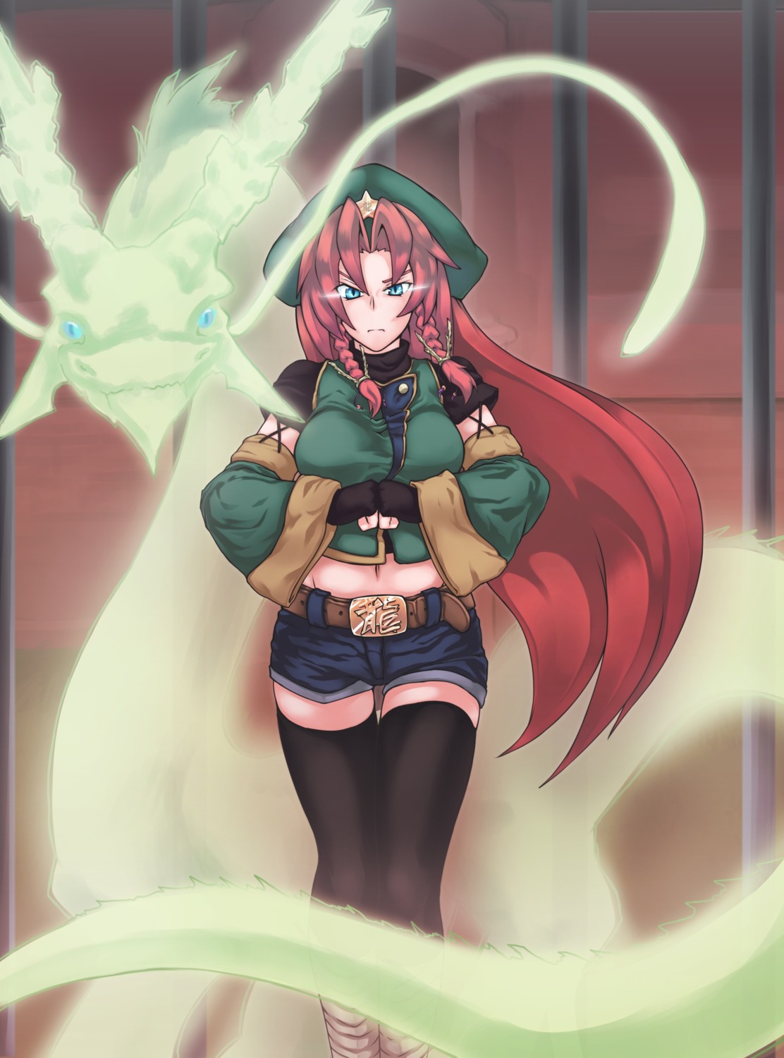 hong_meiling, ryuuno_stadtfeld, thighhighs, touhou