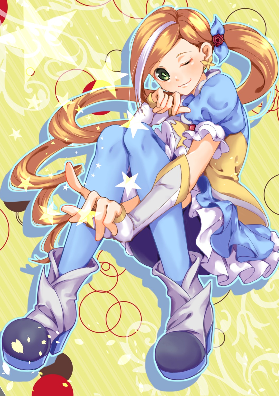 bike_shorts, heels, kasugano_urara, meiki, precure, thighhighs, yes!_precure_5