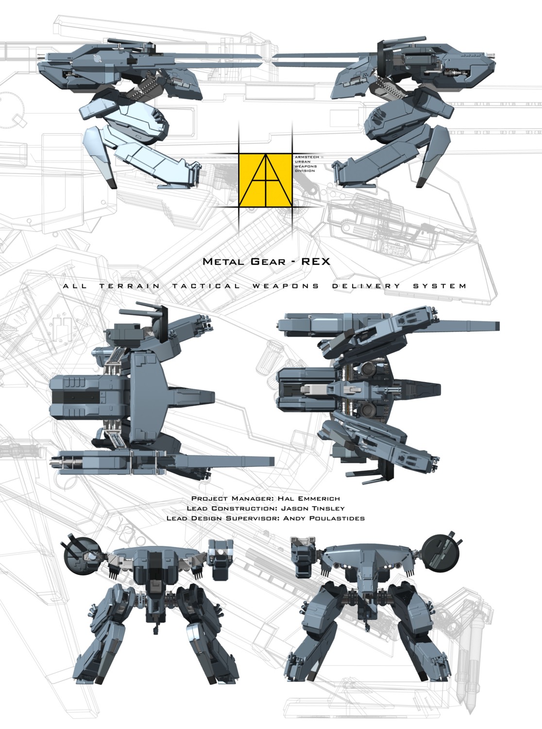 mecha, metal_gear, metal_gear_rex, metal_gear_solid, shinkawa_yoji