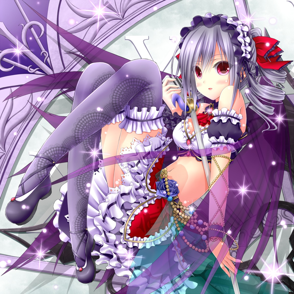 cleavage, kanzaki_ranko, shouyan, the_idolm@ster, the_idolm@ster_cinderella_girls, thighhighs