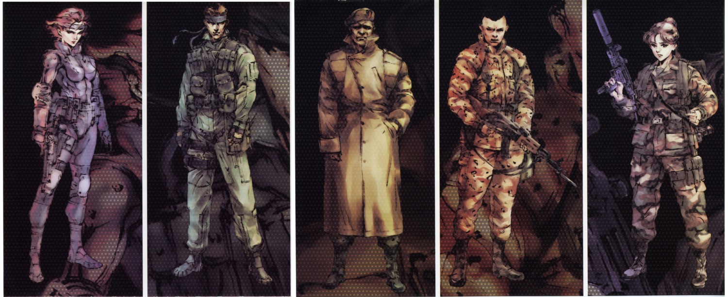 male, mei_ling, meryl_silverburgh, metal_gear, solid_snake