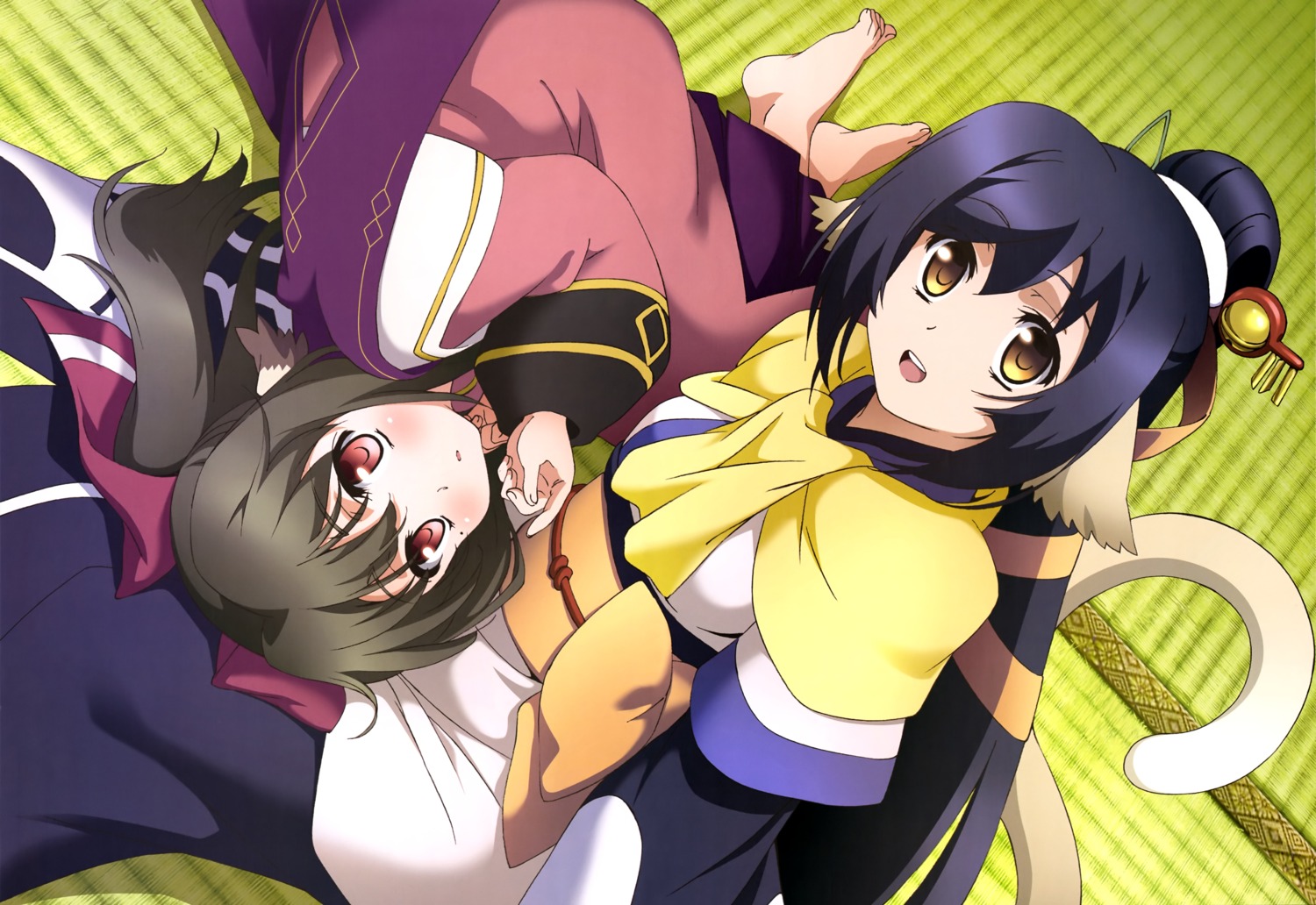 animal_ears, feet, kuon_(utawarerumono), nekone_(utawarerumono), tail, utawarerumono, utawarerumono_itsuwari_no_kamen