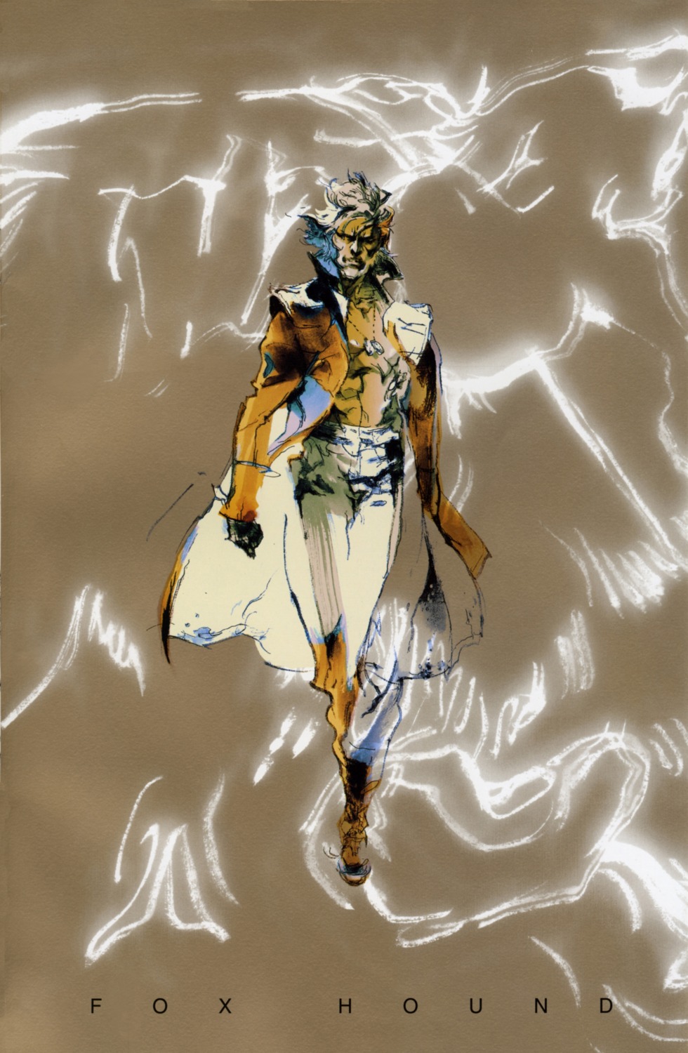 liquid_snake, male, metal_gear, metal_gear_solid, open_shirt, shinkawa_yoji