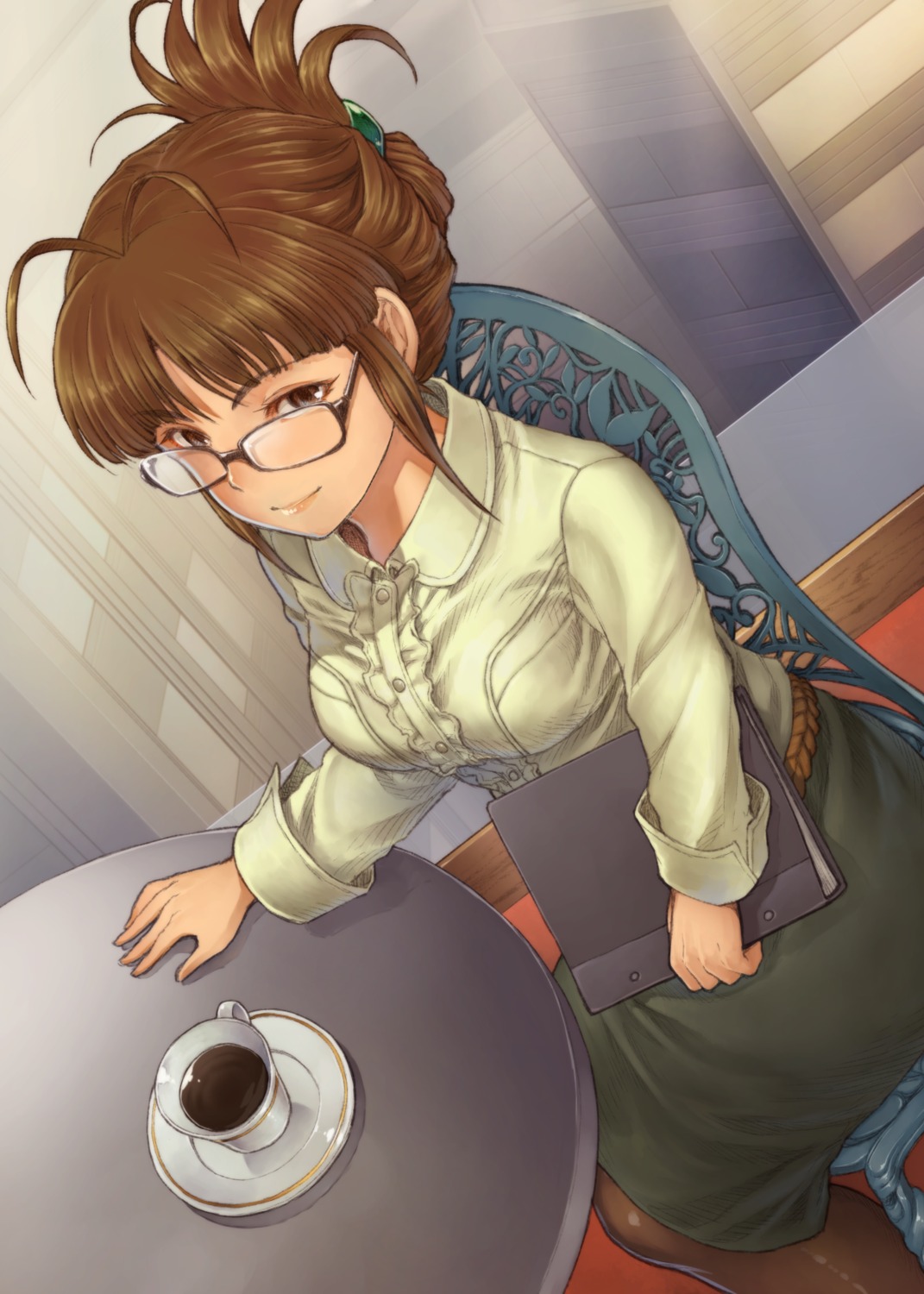 akizuki_ritsuko, chiaki_rakutarou, megane, pantyhose, the_idolm@ster