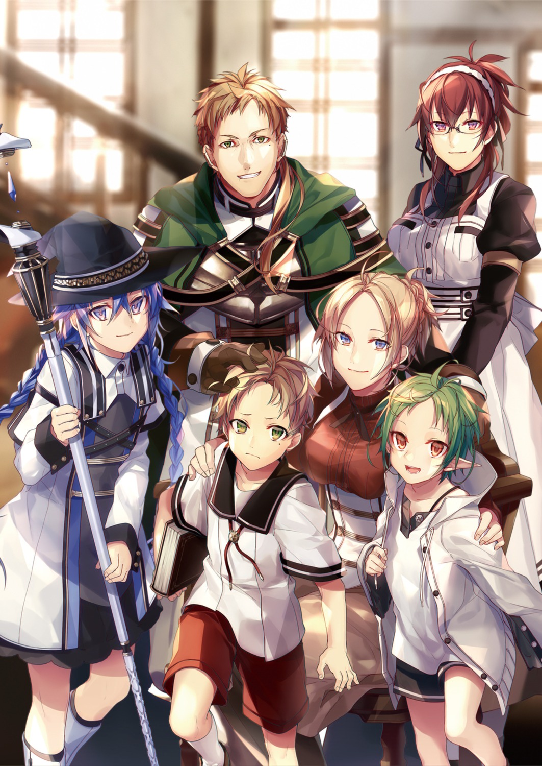 armor, elf, lilia_greyrat, maid, megane, mushoku_tensei, paul_greyrat, pointy_ears