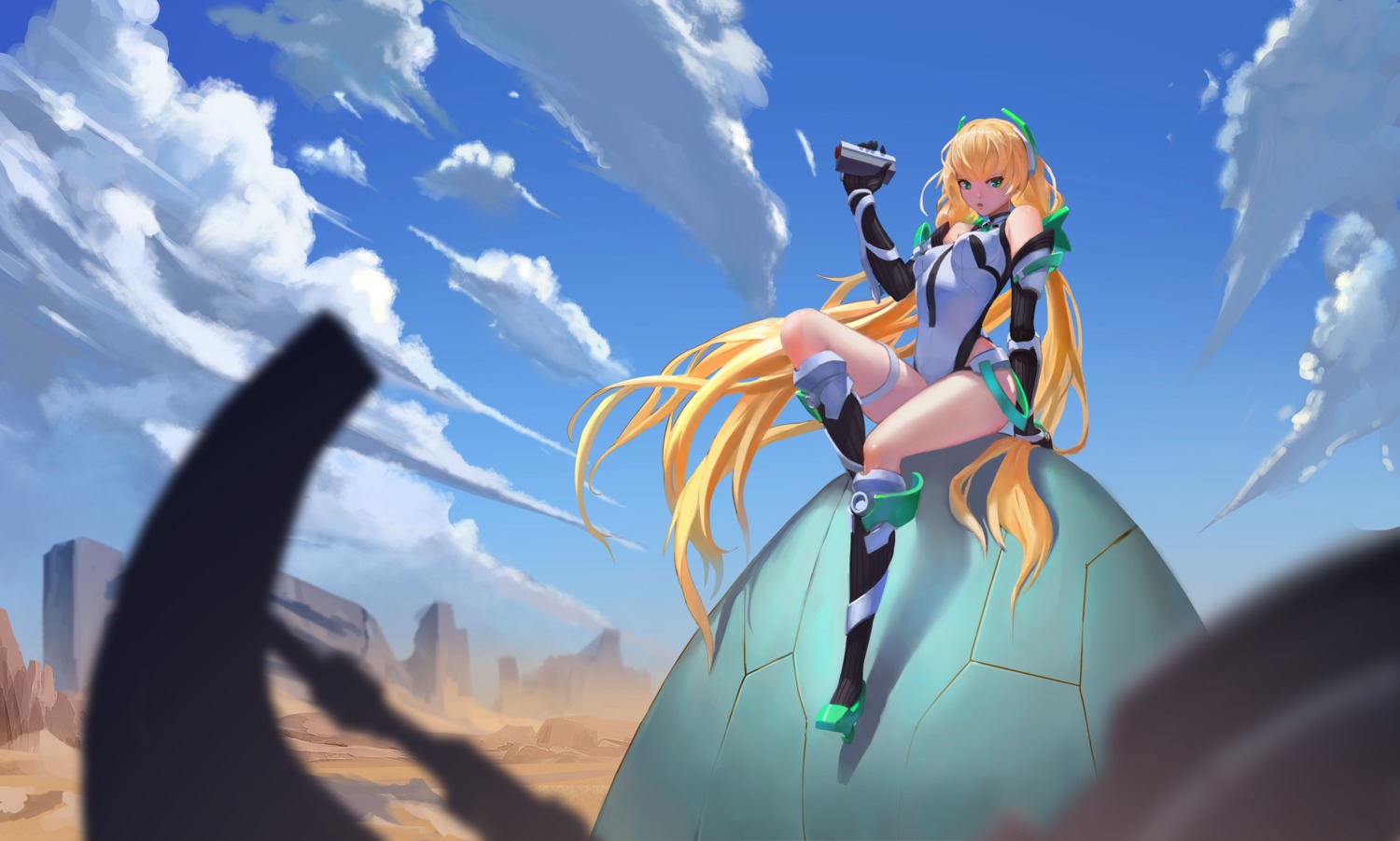 angela_balzac, heels, leotard, rakuen_tsuihou, reisun001