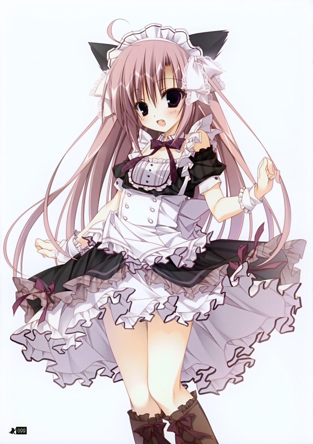 animal_ears, himawari_no_kyoukai_to_nagai_natsuyasumi, inugami_kira, maid, natsusaki_yomi