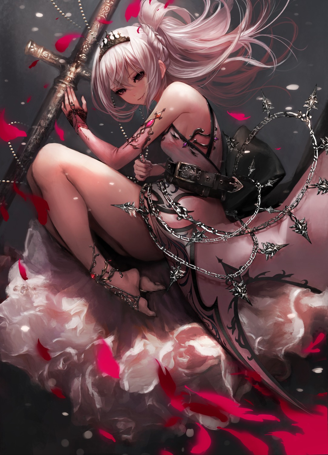 dress, kanechi, no_bra