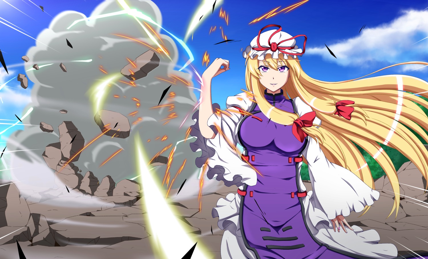 dress, kyoukyan, touhou, yakumo_yukari