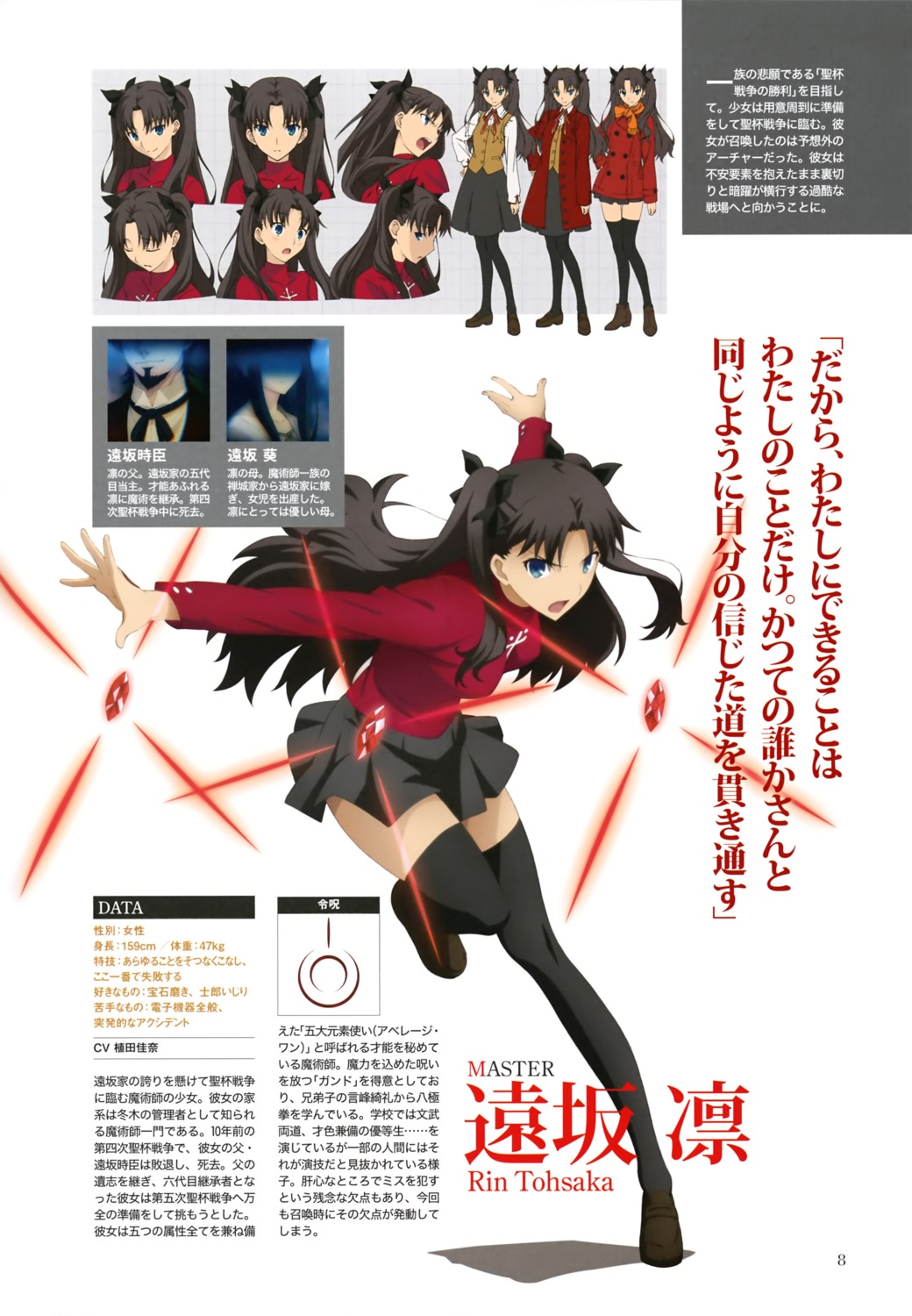 character_design, expression, fate/stay_night, seifuku, thighhighs, toosaka_aoi, toosaka_rin, toosaka_tokiomi