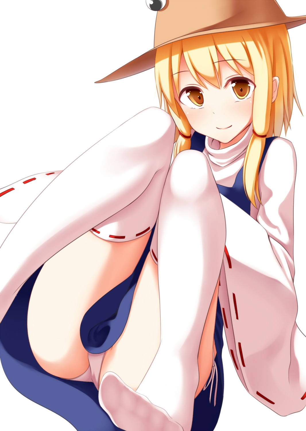 moriya_suwako, pantsu, pspmaru, string_panties, thighhighs, touhou