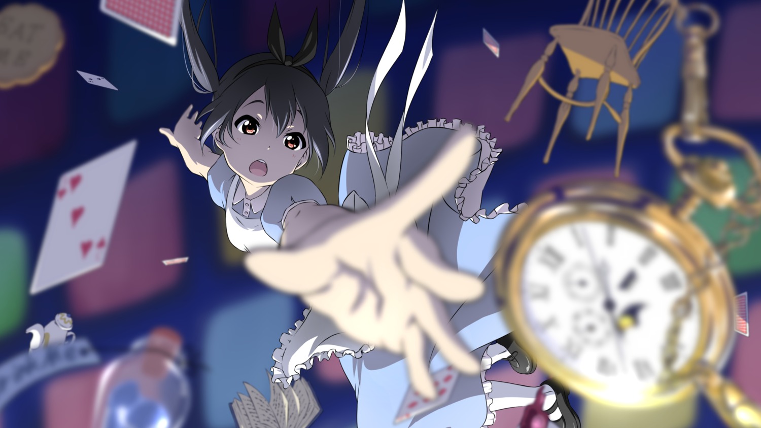 alice, alice_in_wonderland, cosplay, dress, k-on!, nakano_azusa, oku_no_shi