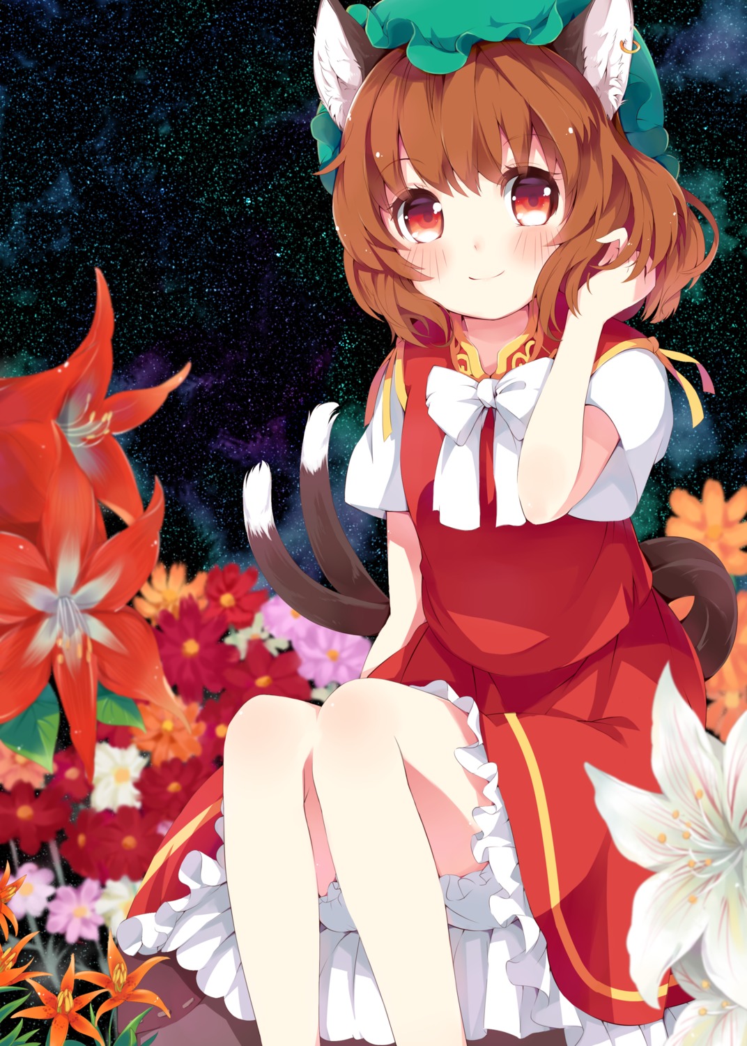 animal_ears, bloomers, chen, japa, tail, touhou
