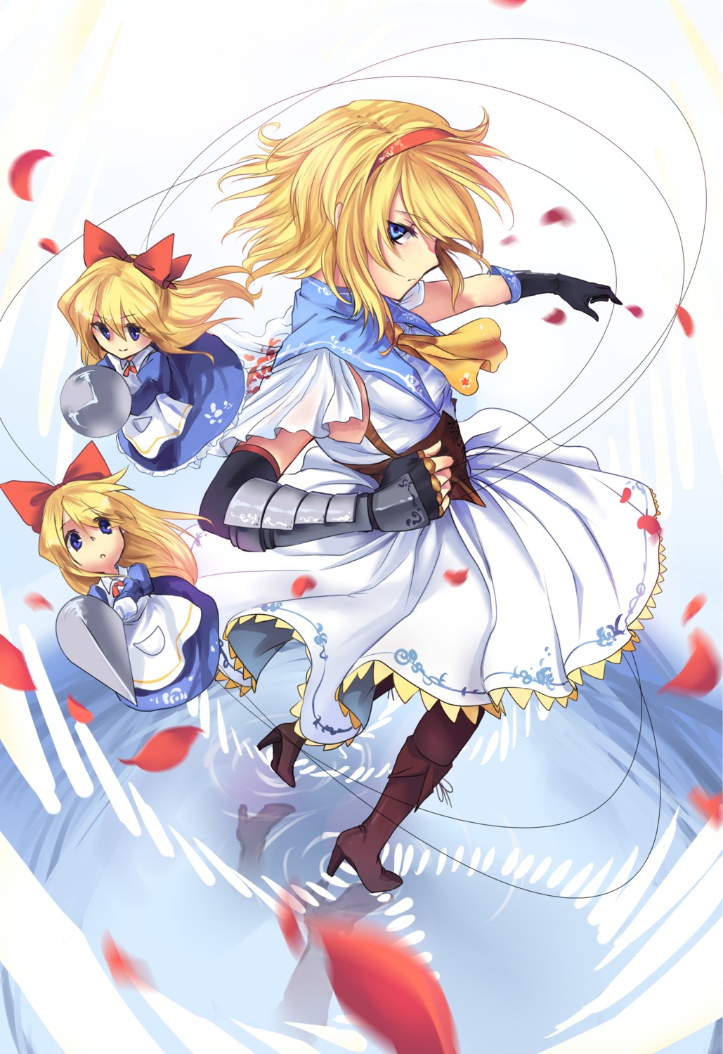 alice_margatroid, dress, heels, hujitaumi, pantyhose, shanghai_doll, touhou