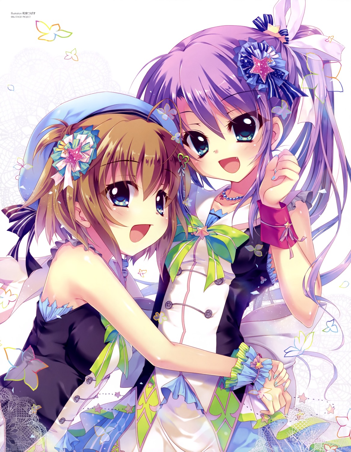 izumi_tsubasu, re:stage!_project, shikimiya_mana, tsukisaka_sayu