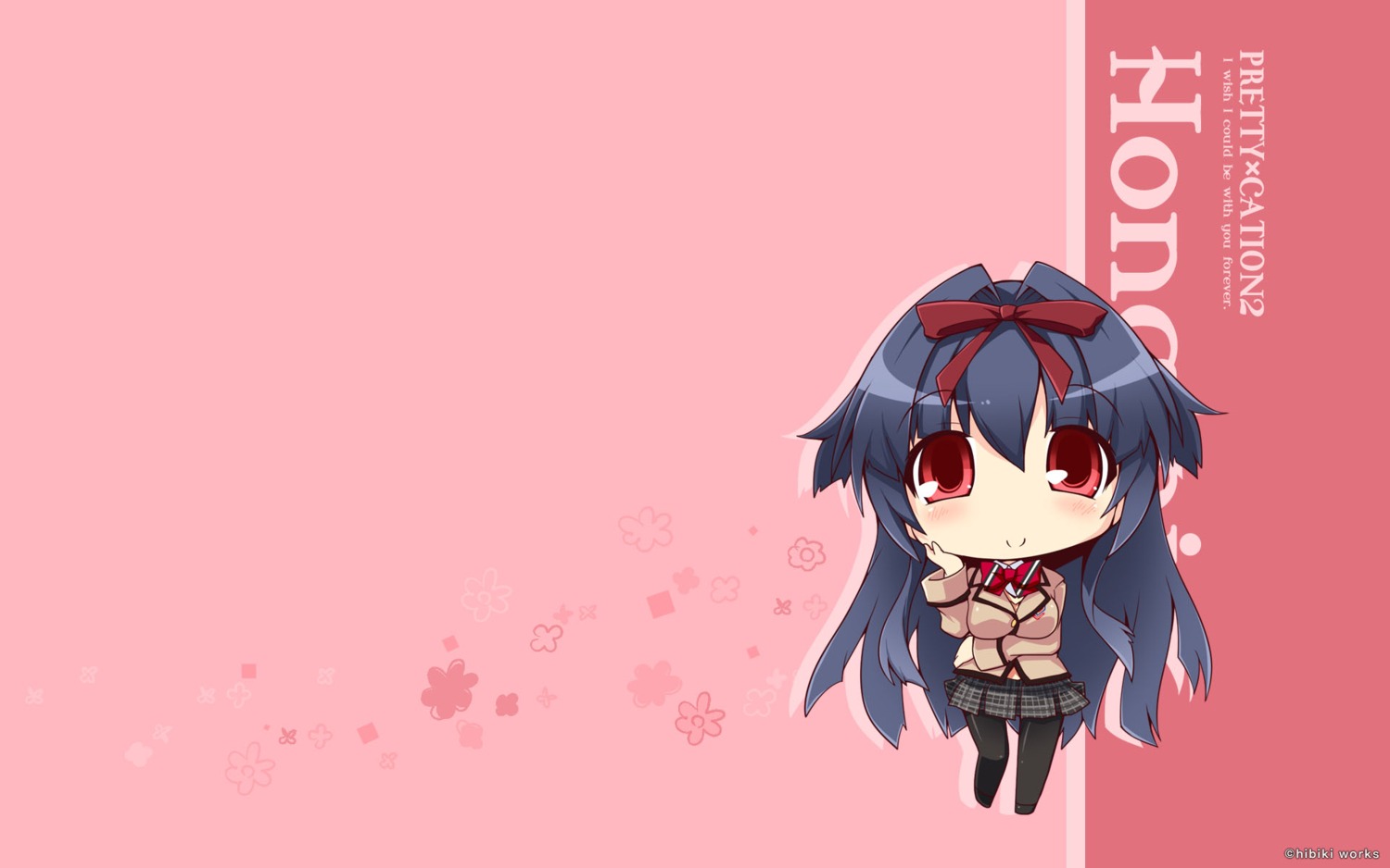 chibi, hibiki_works, himekawa_honami, pantyhose, pretty_x_cation_2, retoma_kuro, seifuku, wallpaper