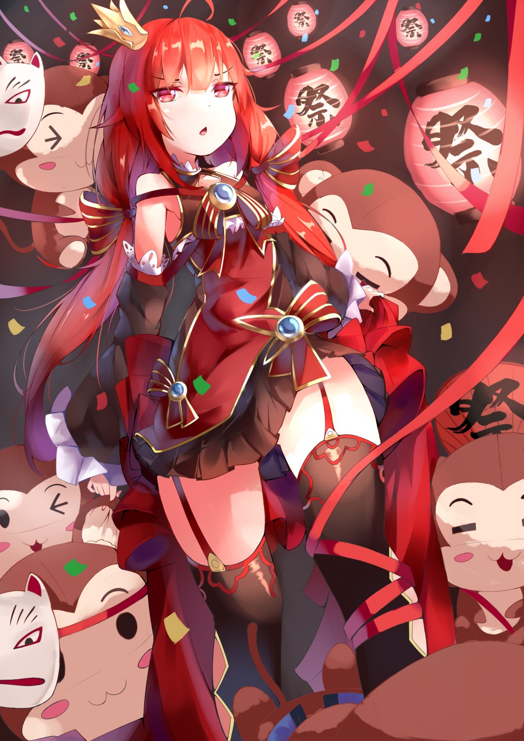 dress, mozhi, stockings, thighhighs