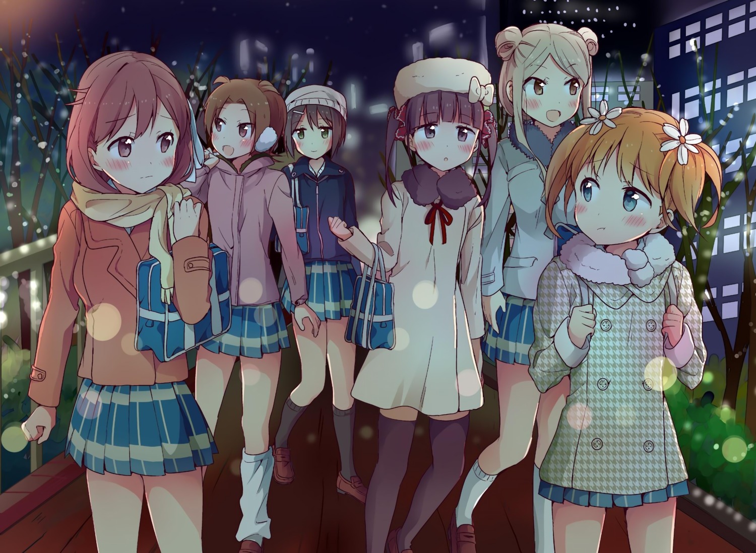 iizuka_yuzu, ikeno_kaede, minami_shizuku, noda_kotone, sakura_trick, seifuku, sonoda_yuu, tachi_(gutsutoma)