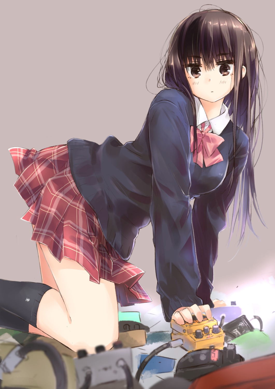 matsuda_hikari, seifuku, sweater