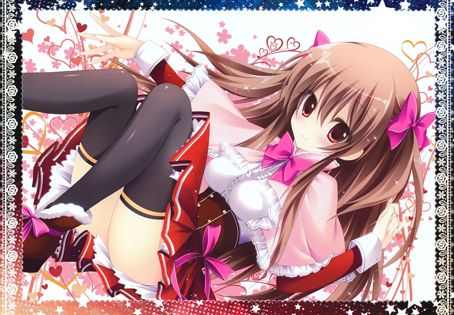 ame_zaiku, fixed, seifuku, shiramori_yuse, thighhighs