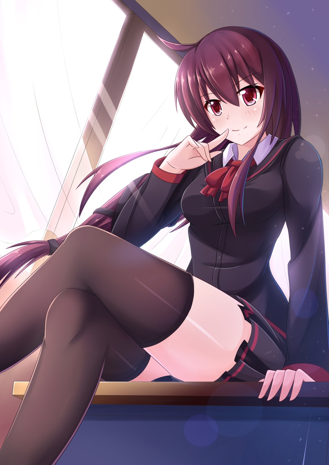 nugi_(armenci), seifuku, thighhighs
