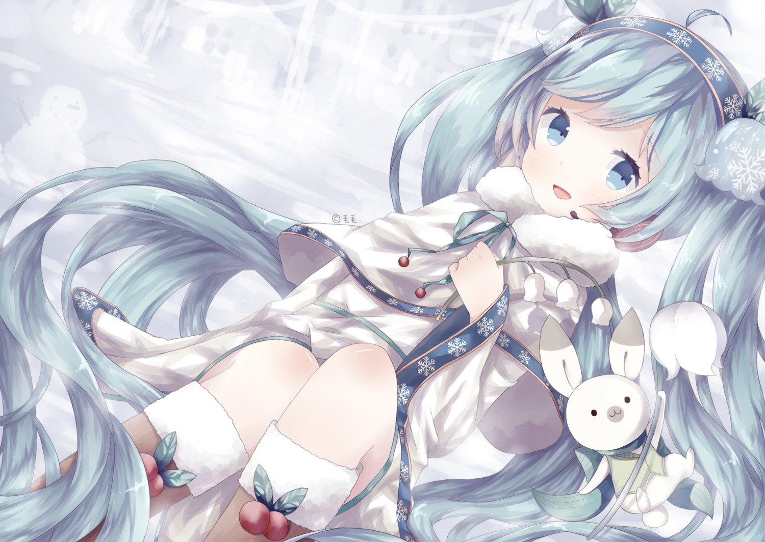 hatsune_miku, lapidary_heart_(maomao), vocaloid, yuki_miku