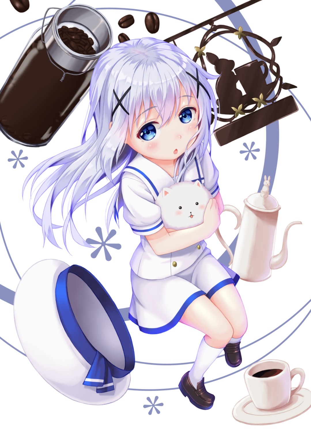 gochuumon_wa_usagi_desu_ka?, hane_yoshiyumi, kafuu_chino, seifuku, tippy_(gochiusa)