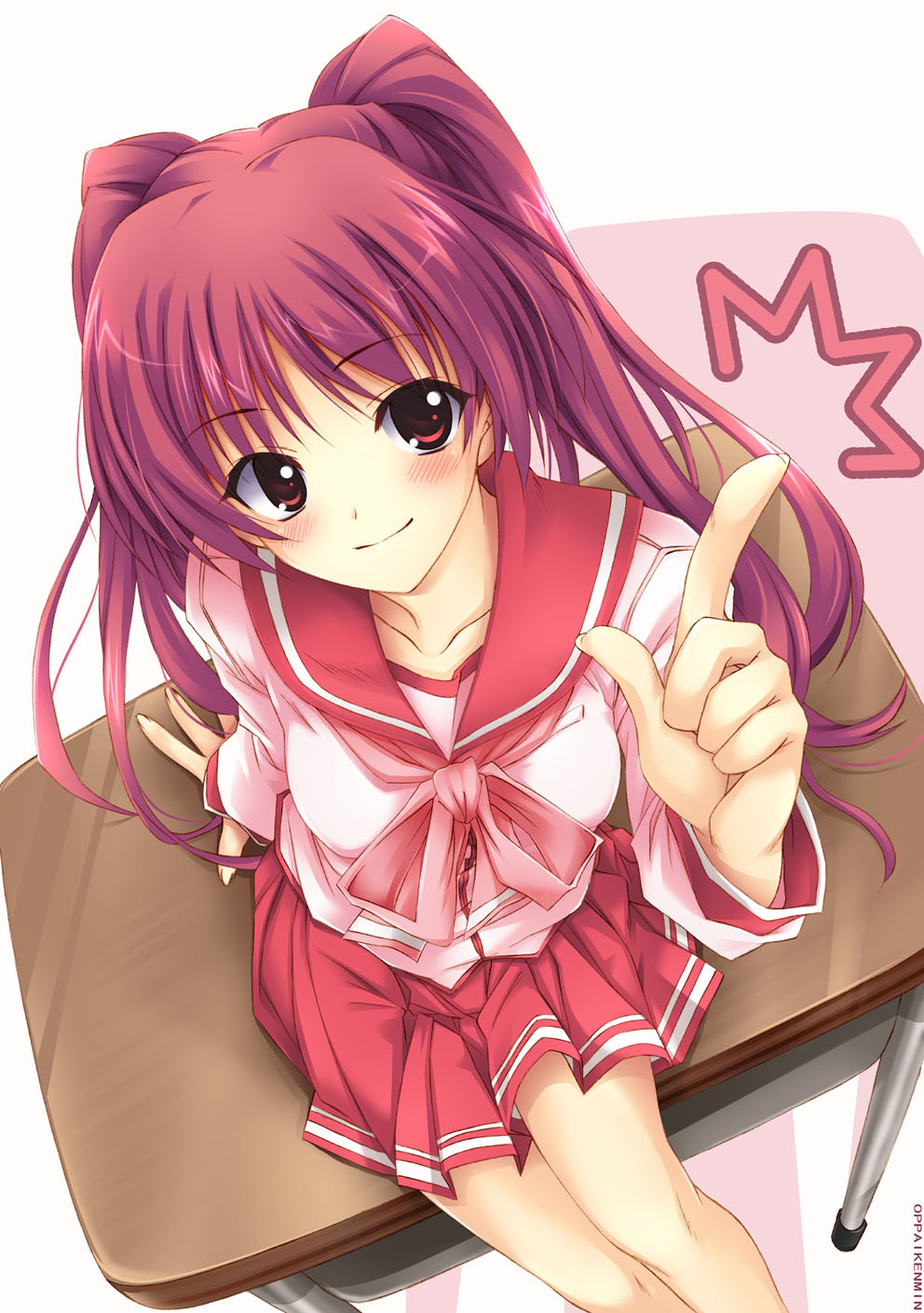 kousaka_tamaki, oppai_kenmin, seifuku, to_heart_(series), to_heart_2