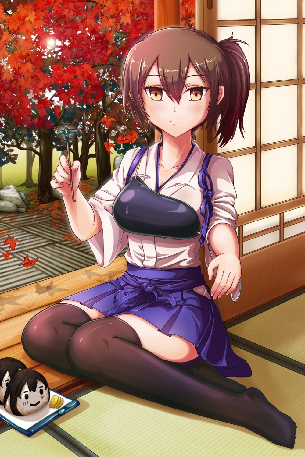 kaga_(kancolle), kantai_collection, thighhighs, zen_mine