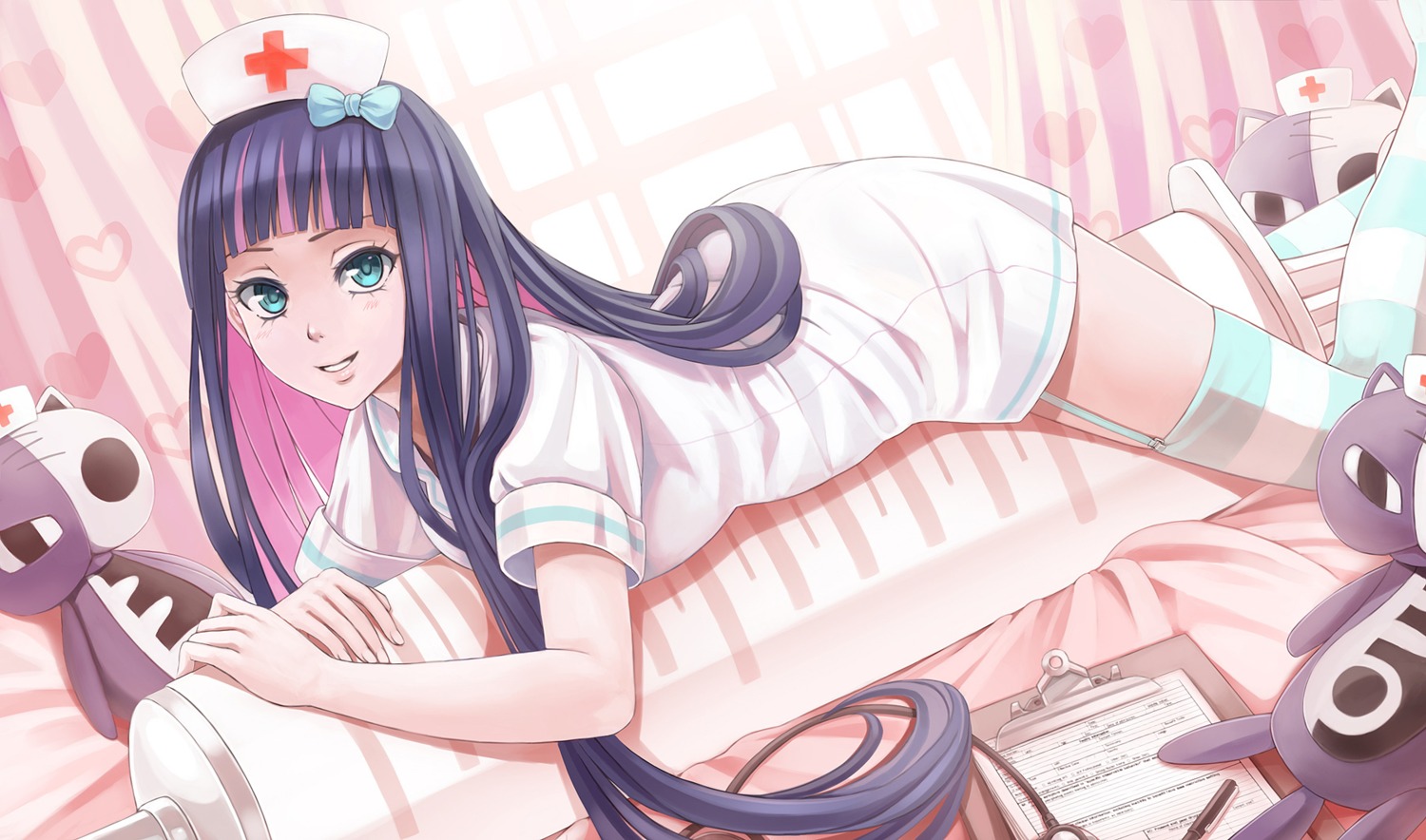 honekoneko, nurse, panty_&_stocking_with_garterbelt, stocking, stockings, sunimu, thighhighs