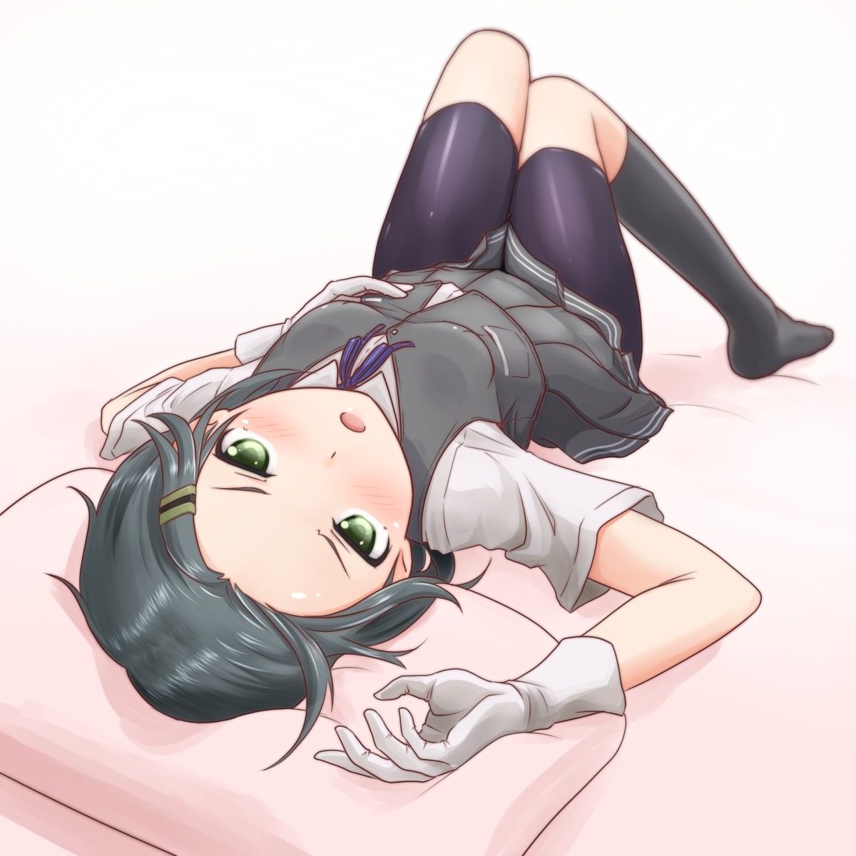 bike_shorts, kantai_collection, kuroshio_(kancolle), seifuku, tr-6