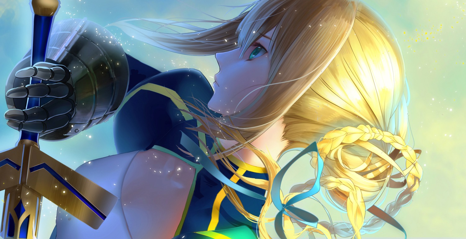 armor, artoria_pendragon_(fate), cao_xiong, dress, fate/stay_night, sword