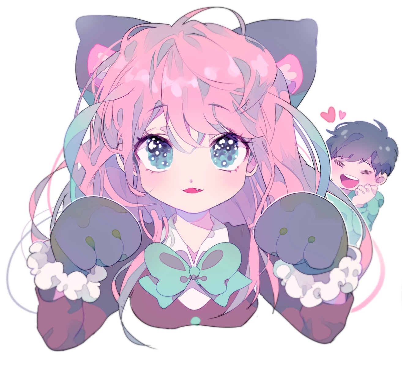 animal_ears, hashimoto_nyaa, inhye, matsuno_choromatsu, nekomimi, osomatsu-san