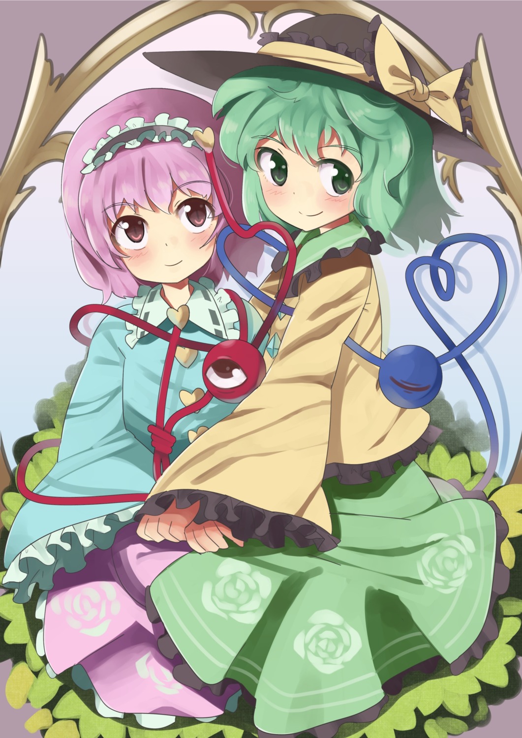 komeiji_koishi, komeiji_satori, takashiru, touhou