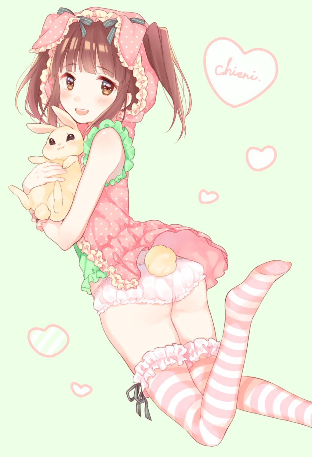ass, nerunnn, ogata_chieri, pantsu, tail, the_idolm@ster, the_idolm@ster_cinderella_girls, thighhighs