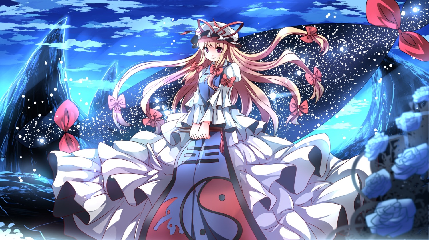 dress, risutaru, touhou, yakumo_yukari
