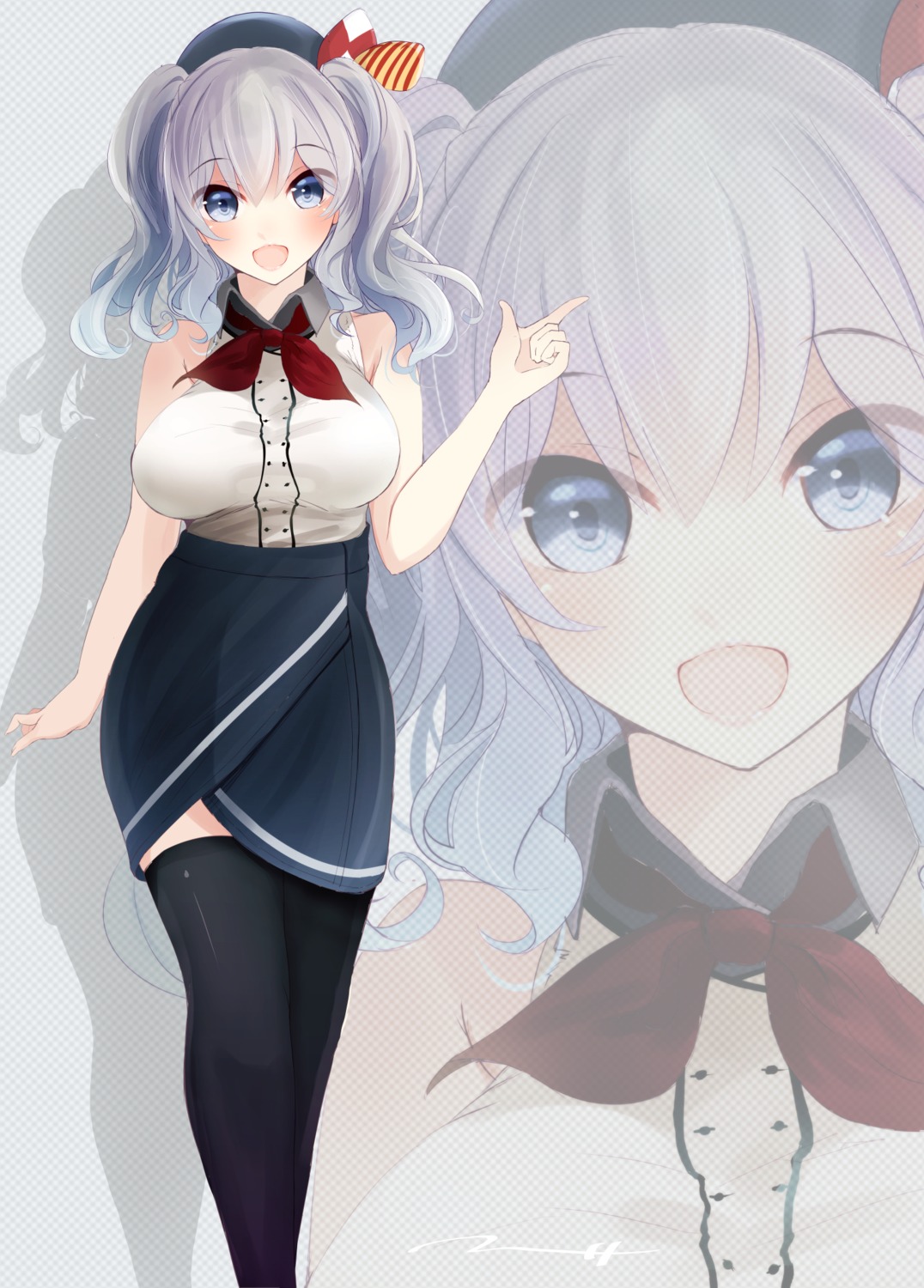 kantai_collection, kashima_(kancolle), tbd11, thighhighs