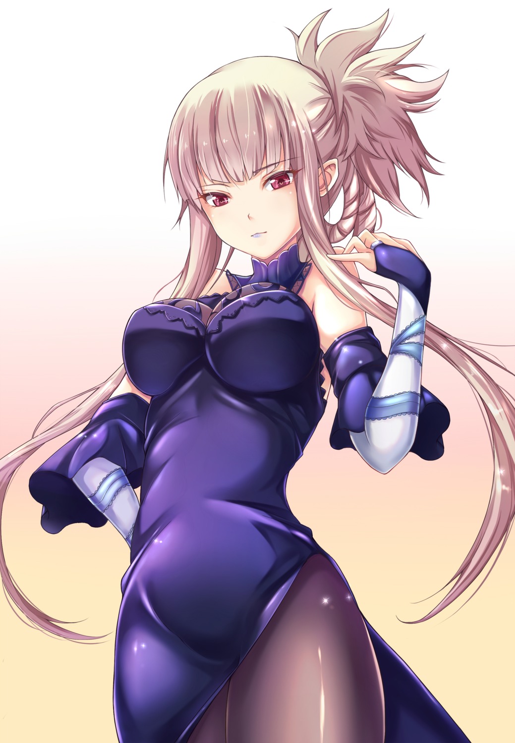 aoki_hagane_no_arpeggio, dress, kongou_(aoki_hagane_no_arpeggio), pantyhose, taka-kun