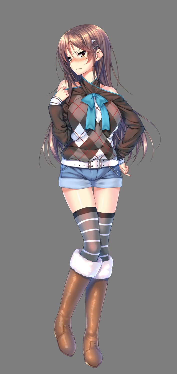 amakano_~second_season~, azarashi_soft, ichinose_honami_(amakano), piromizu, thighhighs, transparent_png
