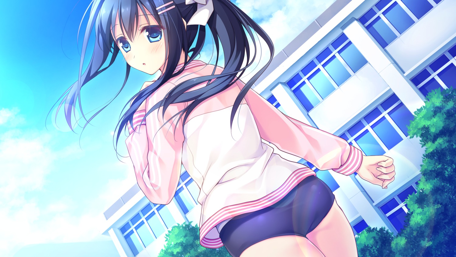 alcot_honeycomb, ass, buruma, game_cg, hoshino_nagisa, kimi_no_tonari_de_koishiteru!, kimi_no_tonari_de_koishiteru!_~the_respective_happiness~, motomiya_mitsuki