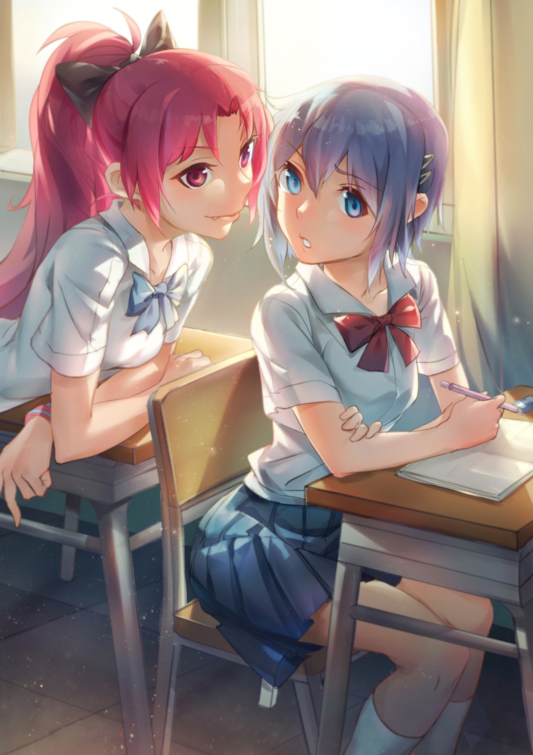 mahou_shoujo_madoka_magica, miki_sayaka, pg_(pgouwoderen), sakura_kyouko, seifuku